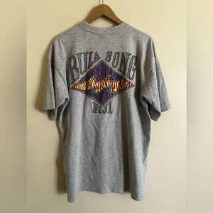 Vintage Bula Bong Fiji Hawaii Billabong Spoof T Shirt XL *HAS FLAW*